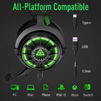 Wired Gaming Headset with 7.1 Surround Sound, Noise-Cancelling Mic, and Multi-Device Compatibility - Image 6