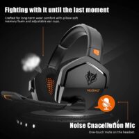 Wireless Gaming Headset with 2.4G & 3.5mm Wired Sport Earphone, Noise Reduction Mic, Compatible with PS5, PS4, Laptop - Image 3