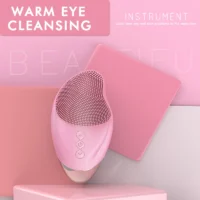 Rechargeable Silicone Face Cleansing Brush with Heating Eye Massage - Image 3