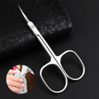 Professional Stainless Steel Curved Tip Cuticle Scissors - Image 7