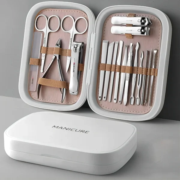 Professional 18-Piece Stainless Steel Nail and Foot Care Set