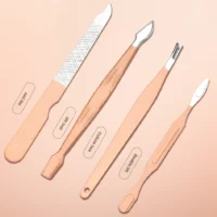 Rose Gold Stainless Steel Nail Art & Grooming Kit - Image 4