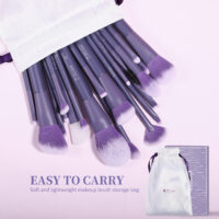Professional 20pcs Purple Makeup Brush Set - Image 3