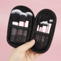 10Pcs Mini Travel Makeup Brush Set - Image 3