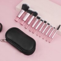 10Pcs Mini Travel Makeup Brush Set - Image 6