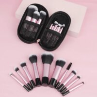 10Pcs Mini Travel Makeup Brush Set - Image 5