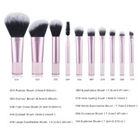 10Pcs Mini Travel Makeup Brush Set - Image 7