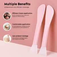 Double-Ended Silicone Face Mask Brush for Easy Skincare Application - Image 3