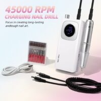 Professional High-Speed Rechargeable Nail Drill Machine with LCD Screen - Image 2