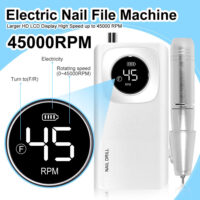 Professional High-Speed Rechargeable Nail Drill Machine with LCD Screen - Image 3