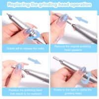 Professional High-Speed Rechargeable Nail Drill Machine with LCD Screen - Image 5