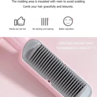 Professional Anti-Scalding Ceramic Hair Straightener & Curler Brush - Image 4