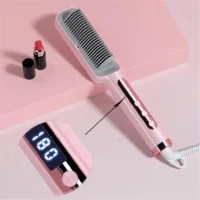 Professional Anti-Scalding Ceramic Hair Straightener & Curler Brush - Image 5