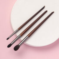High-Quality Goat Hair Tapered Blending Makeup Brushes - Image 2