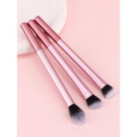 Three Color Flawless Base Makeup Brush Set for Concealer, Eye Shadow, and Blusher - Image 2