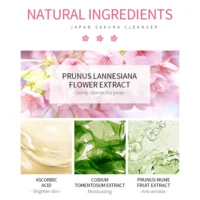 Japan Sakura Deep Cleansing Moisturizing Face Cleanser - Image 6