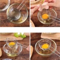 Efficient Stainless Steel Egg White Separator with Comfort Handle - Image 4