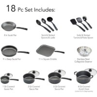 18-Piece Complete Kitchen Nonstick Cookware Set - Image 4