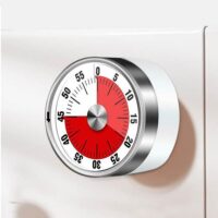 Visual 60-Minute Kitchen & Study Timer - Magnetic, Mechanical Stopwatch with Alarm - Image 3