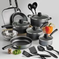 18-Piece Non-stick Cookware Set, Easy-Clean, Gray - Image 2