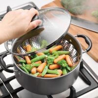 18-Piece Non-stick Cookware Set, Easy-Clean, Gray - Image 7
