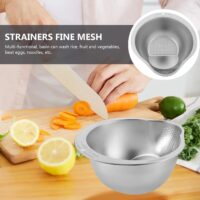 Multi-Use Stainless Steel Kitchen Strainer and Washing Basin - Image 5