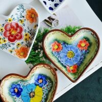 Colorful Ceramic Heart-Shaped Love Plate for Desserts, Fruits & Seasonings - Image 5