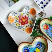 Colorful Ceramic Heart-Shaped Love Plate for Desserts, Fruits & Seasonings - Image 6