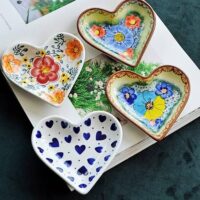 Colorful Ceramic Heart-Shaped Love Plate for Desserts, Fruits & Seasonings - Image 2