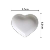 Charming Heart-Shaped Ceramic Sauce Dish Set - Image 6