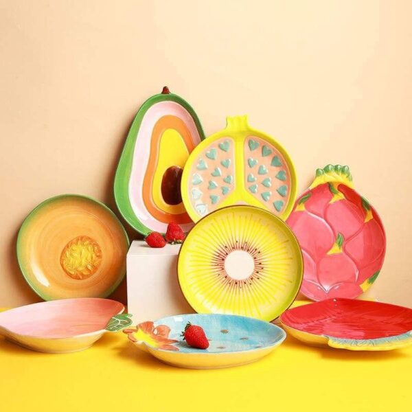 Creative Ceramic Fruit-Shaped Salad Plate
