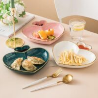 Heart-Shaped Ceramic Plate for Western Cuisine & Desserts - Image 6