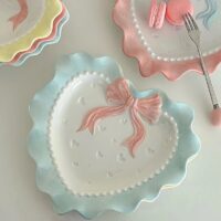 Cute Ceramic Wavy Edge Tray for Jewelry & Breakfast - Image 4