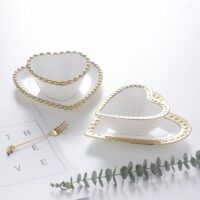 Heart-Shaped Porcelain Decorative Dish - Image 5