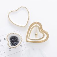 Heart-Shaped Porcelain Decorative Dish - Image 4