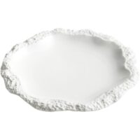 Elegant European Style Ceramic Tableware - Rockpattern Shallow Plate for Home and Business - Image 6
