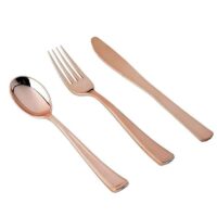 Elegant Rose Gold Party Tableware Set for Special Occasions - Image 7
