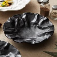 Elegant Nordic-Style Porcelain Deep Plate - Circular Salad & Serving Dish - Image 5