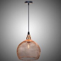 Retro Rose Gold Bird Cage Chandelier - Image 6