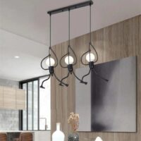 Chic Iron Little Man LED Pendant Light - Image 4