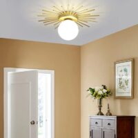 Elegant Gold Modern LED Ceiling Lamp for Versatile Home Lighting - Image 5