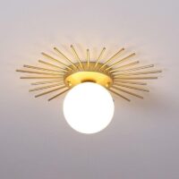 Elegant Gold Modern LED Ceiling Lamp for Versatile Home Lighting - Image 6