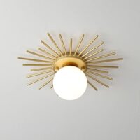 Elegant Gold Modern LED Ceiling Lamp for Versatile Home Lighting - Image 7
