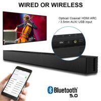 High-Fidelity Wireless Bluetooth Soundbar - Powerful Stereo Home Theater & TV Speaker System - Image 4