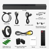 High-Fidelity Wireless Bluetooth Soundbar - Powerful Stereo Home Theater & TV Speaker System - Image 7