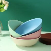 Eco-Friendly Wheat Straw Noodle & Soup Bowl - Image 2