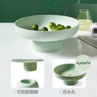 Modern Round Plastic Fruit Basket - Image 4