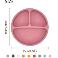 Cute Cartoon Silicone Baby Plate - Image 6