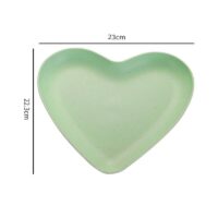 Love Heart Snack Plate Wheat Straw - Image 6