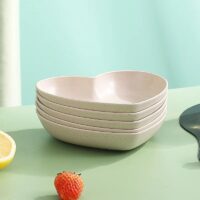 5-Piece Heart-Shaped Spit Bone Dish Set - Image 7